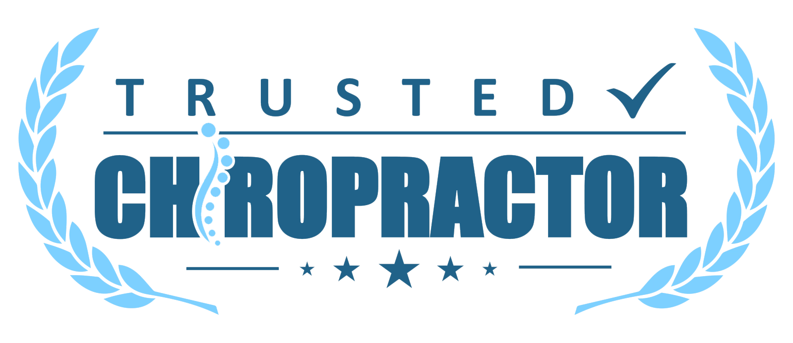 Blue Trusted Chiropractor Badge
